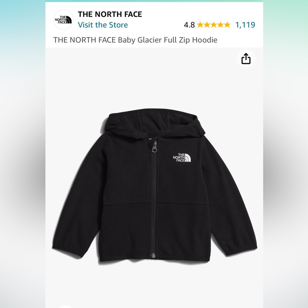 North face baby hoodie
